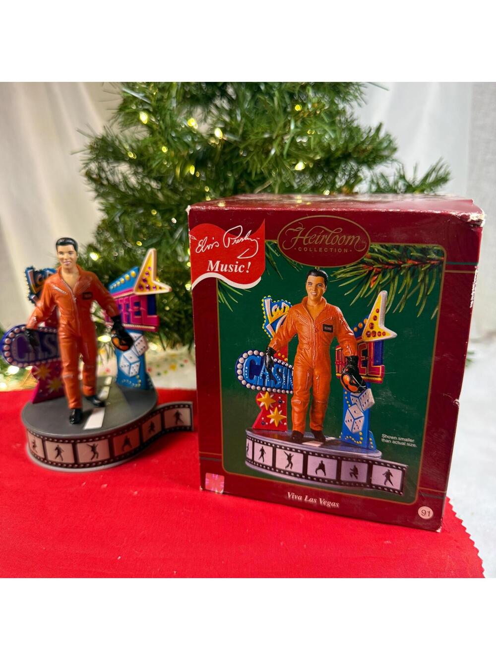 Elvis - Viva Las Vegas - Musical Christmas Ornament - Carlton Cards